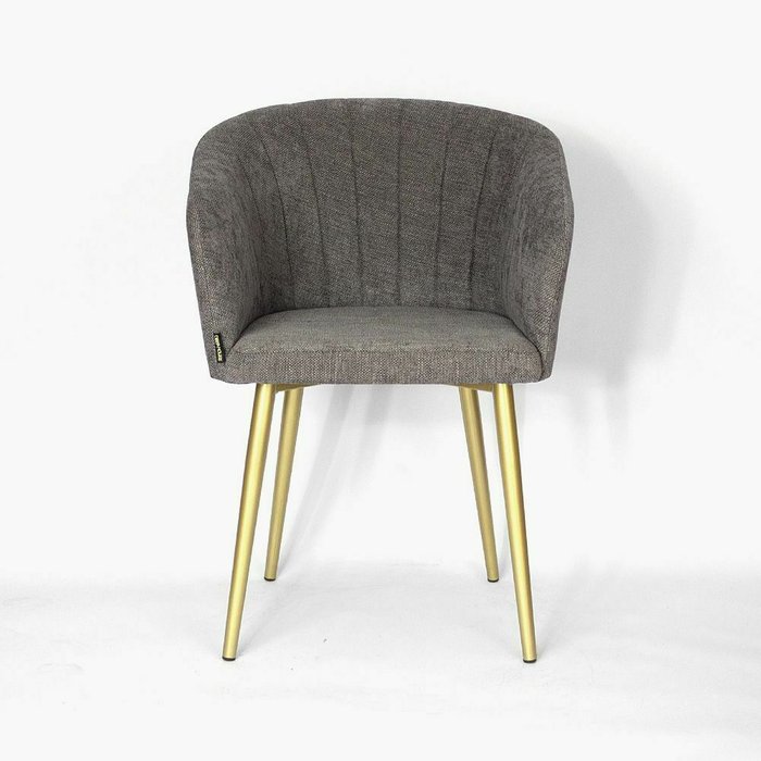 Стул Гарда серо-золотого цвета - купить Обеденные стулья по цене 12500.0