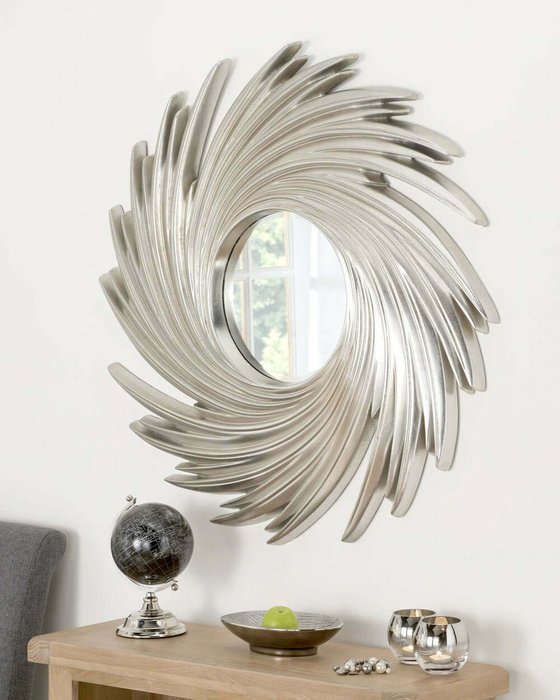 Настенное зеркало в раме "Свирл"   - купить Настенные зеркала по цене 38897.0
