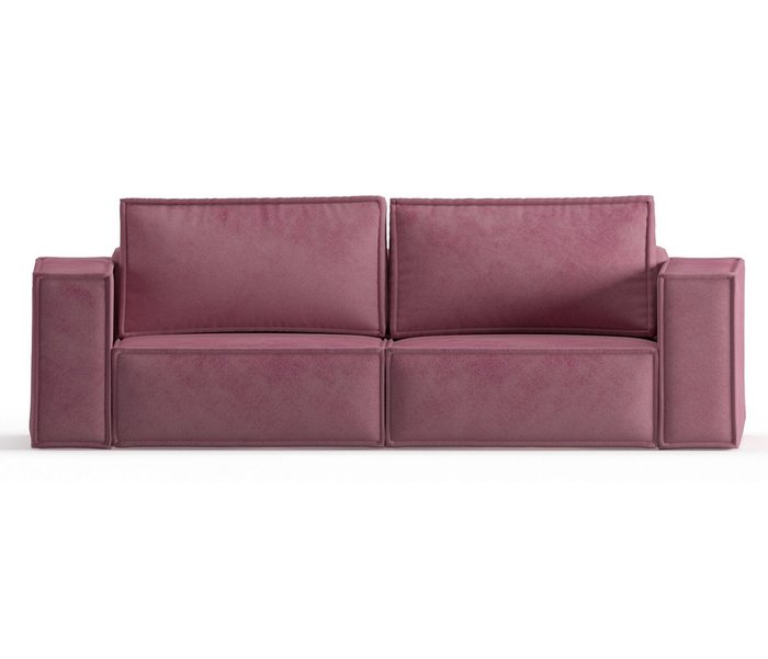 Диван-кровать из велюра Ли Рой розового цвета - купить Прямые диваны по цене 41590.0