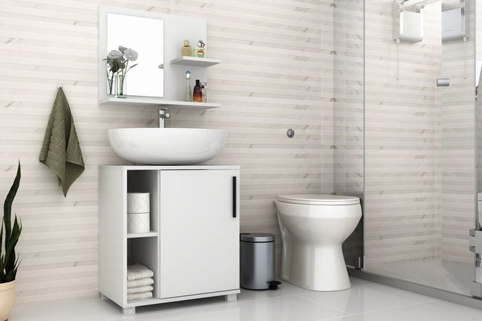 Гарнитур для ванной Bath белого цвета - купить Ванные гарнитуры по цене 8942.0 Гарнитур для ванной Bath белого цвета - купить Ванные гарнитуры по цене 8942.0