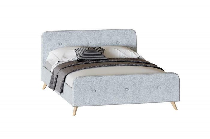Кровать Сиерра 120х200 светло-серого цвета с подъемным механизмом