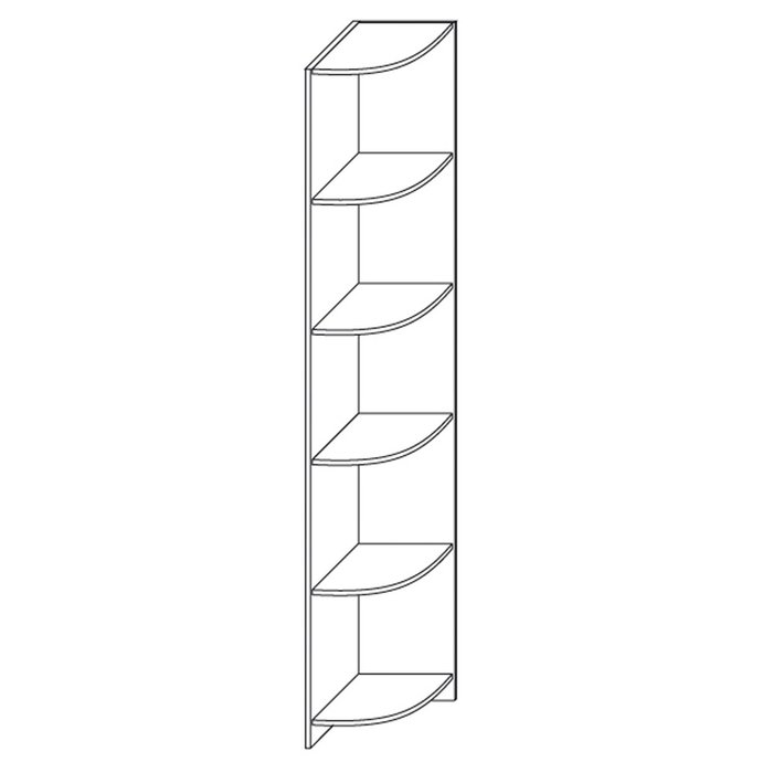 Стеллаж угловой Парма цвета венге - купить Стеллажи по цене 7258.0