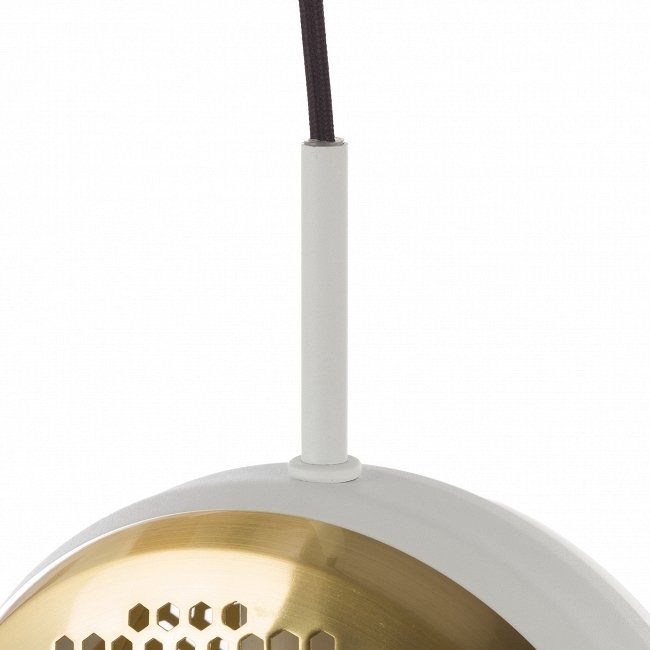 Подвесной светильник Hive slim small бело-золотого цвета - купить Подвесные светильники по цене 11742.0
