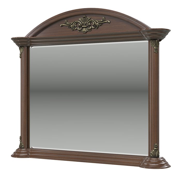 Зеркало настенное Да Винчи коричневого цвета - купить Настенные зеркала по цене 14854.0