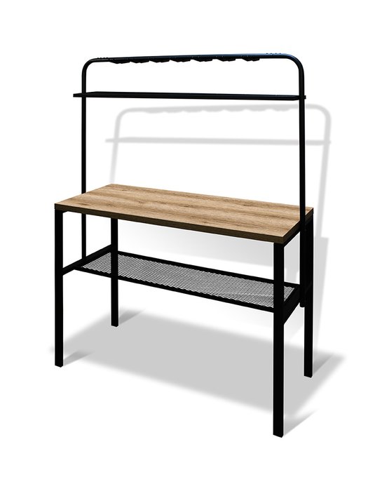 Стол - консоль Мини-кухня бежево-черного цвета