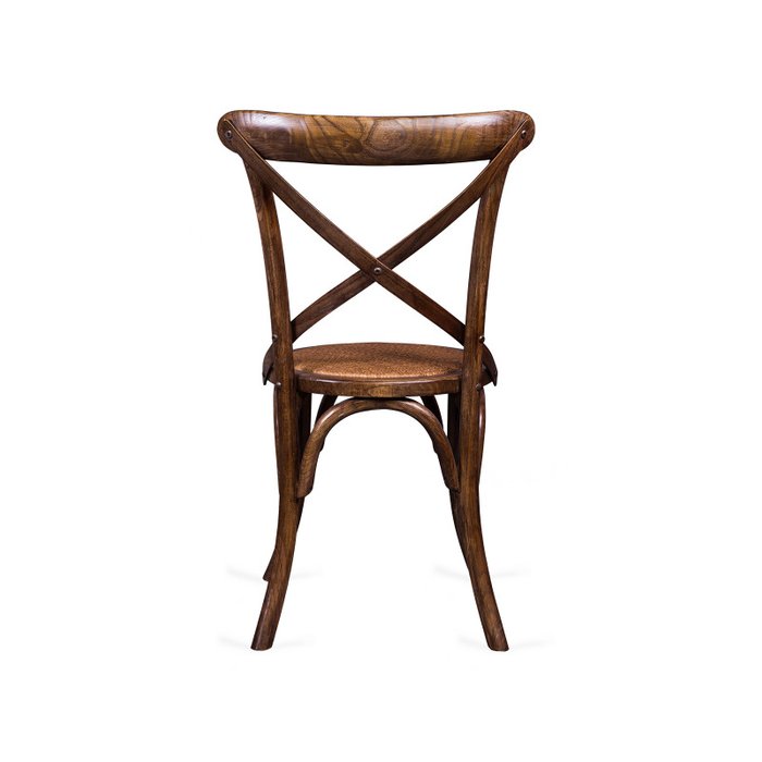 Стул Crosshair Cirk из массива дуба с ротанговым сиденьем - лучшие Обеденные стулья в INMYROOM
