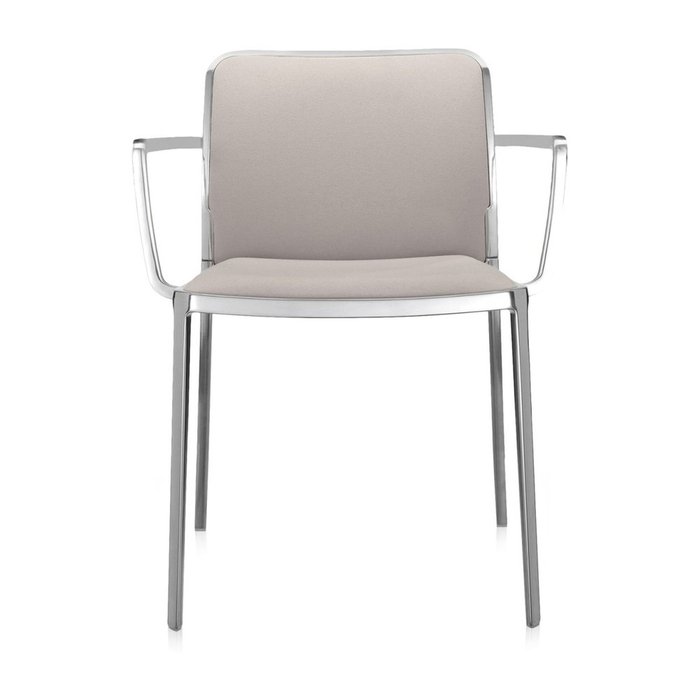 Стул Audrey Soft бежевого цвета с подлокотниками - купить Обеденные стулья по цене 86596.0