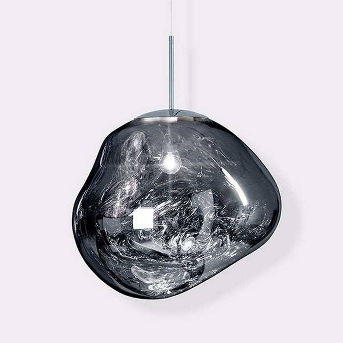 Светильник подвесной Melt Chrome D38 в стиле Tom Dixon