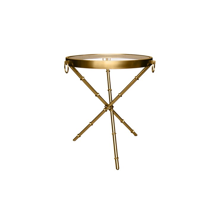 Стол приставной цвета матового золота