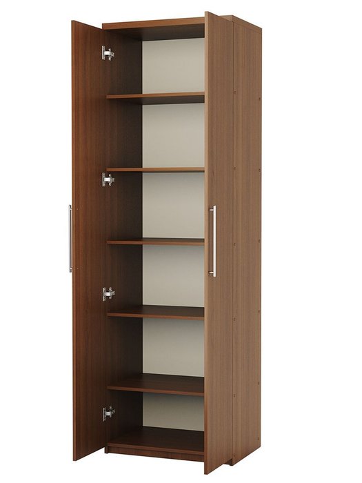 Шкаф с полками Мелодия МП-21 100 цвета орех - купить Шкафы распашные по цене 21990