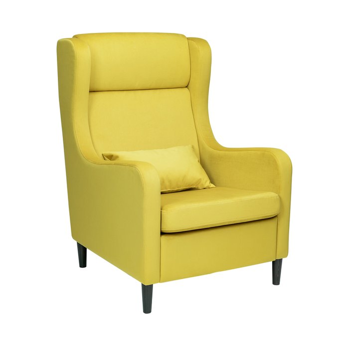 Кресло Хилтон желтого цвета 