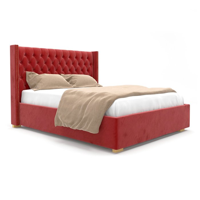 Кровать Stella красного цвета 160х200