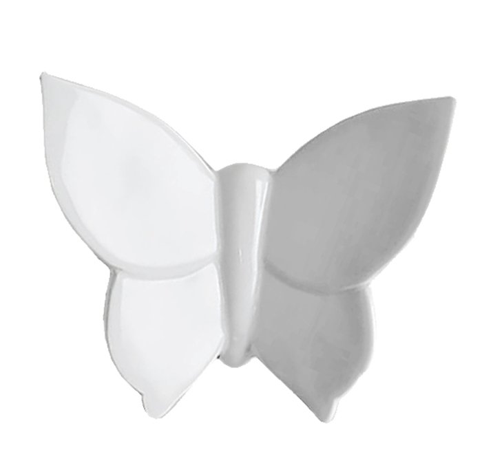 Настенный декор бабочка Butterfly белого цвета