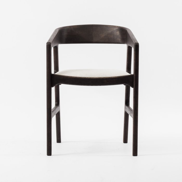 Стул Речото бело-коричневого цвета - купить Обеденные стулья по цене 24990.0
