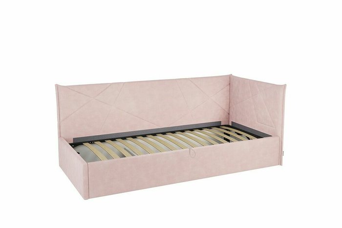 Кровать Бест 90х200 нежно-розового цвета с подъемным механизмом - купить Кровати для спальни по цене 26590.0