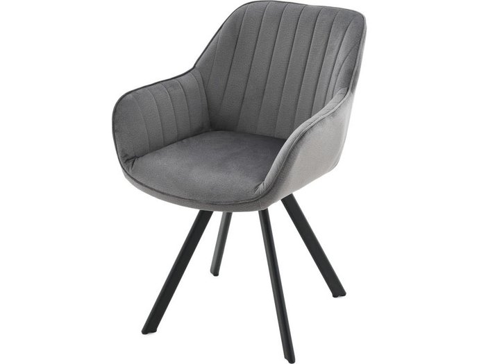 Стул с подлокотниками Roan серого цвета - купить Обеденные стулья по цене 11300.0
