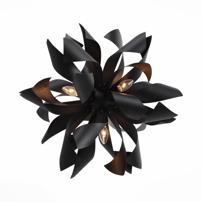 Подвесная люстра Spiraglio черного цвета - купить Подвесные люстры по цене 18360.0