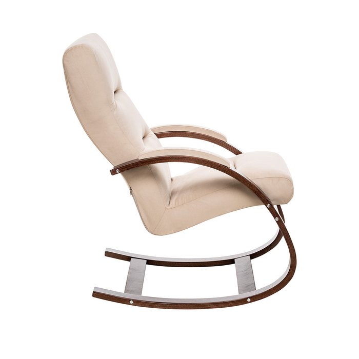 Кресло-качалка Милано светло-бежевого цвета - лучшие Интерьерные кресла в INMYROOM