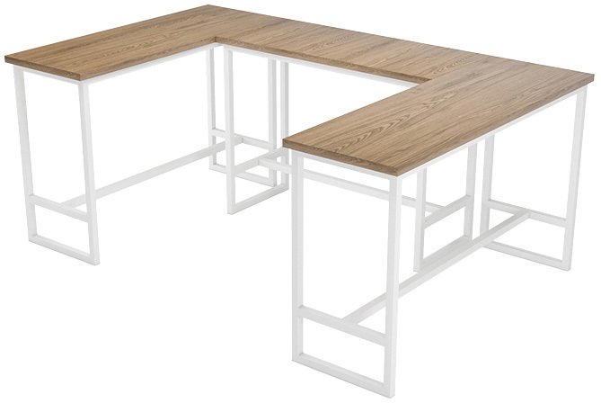 Барная модульная стойка бело-коричневого цвета - купить Барные столы по цене 101861.0