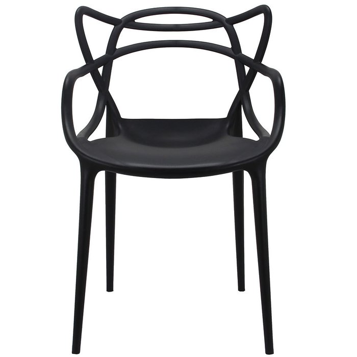 Стул с подлокотниками чёрного цвета - лучшие Обеденные стулья в INMYROOM