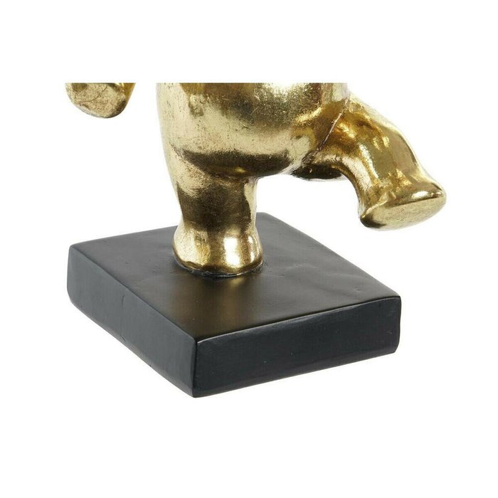 Декоративная фигура DKD Home Decor 19 x 14 x 20,5 cm Слон Чёрный Позолоченный (2 штук) - купить Фигуры и статуэтки по цене 6777.0