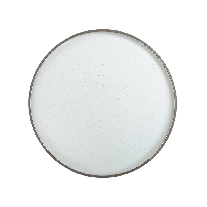 Светодиодный настенно-потолочный светильник Geta silver L белого цвета
