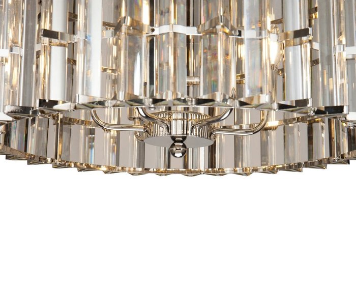 Подвесной светильник Etro chrome со стеклянными подвесками - лучшие Подвесные люстры в INMYROOM