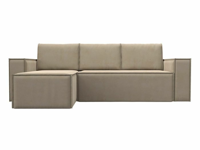 Угловой диван-кровать Куба бежевого цвета левый угол - купить Угловые диваны по цене 58999.0