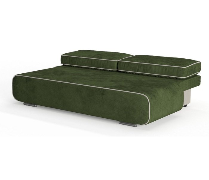 Диван-кровать Рени в обивке из велюра зеленого цвета - лучшие Прямые диваны в INMYROOM