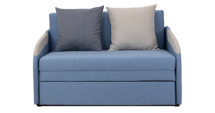 Диван-кровать Громит синего цвета - купить Прямые диваны по цене 23637.0