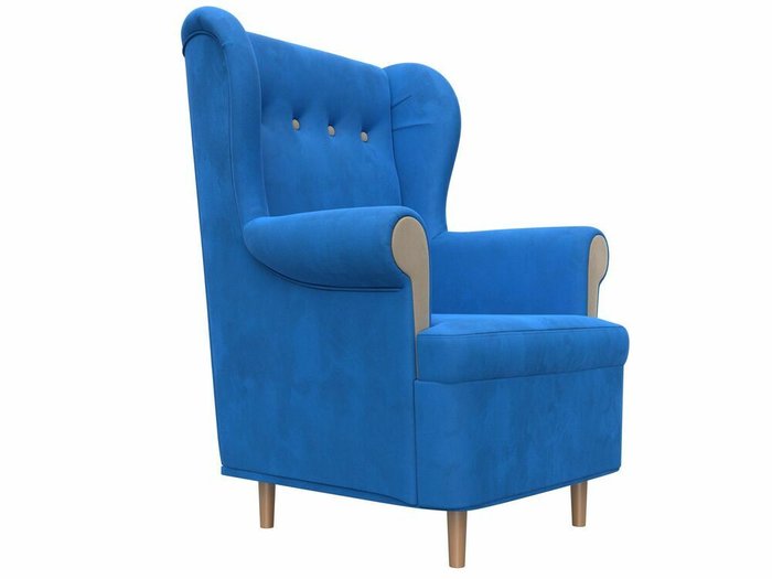 Кресло Торин голубого цвета - лучшие Интерьерные кресла в INMYROOM
