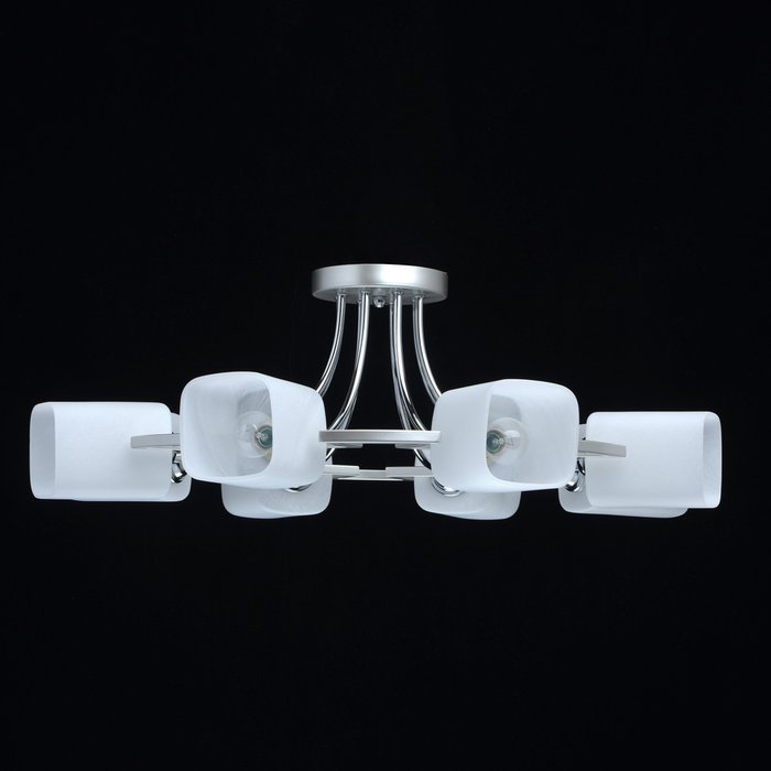 Потолочная люстра Тетро с белыми плафонами - лучшие Потолочные люстры в INMYROOM