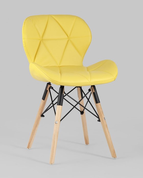 Стул Бон экокожа желтого цвета - купить Обеденные стулья по цене 4490.0