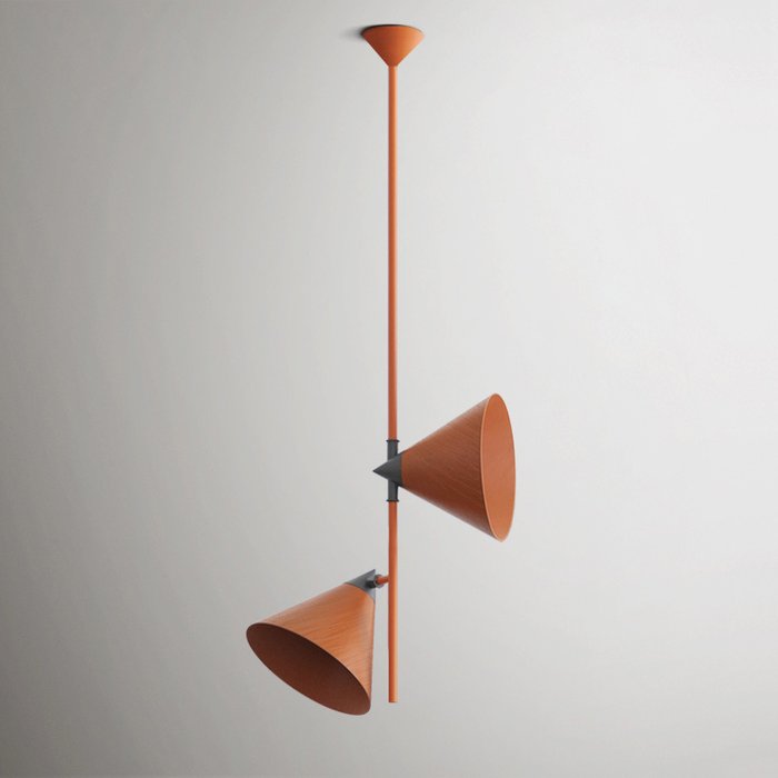Подвесной светильник Cone с коричневыми плафонами - купить Подвесные светильники по цене 20300.0