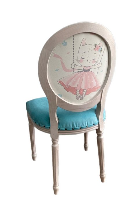 Стул Милашка с сидением голубого цвета - купить Обеденные стулья по цене 22400.0