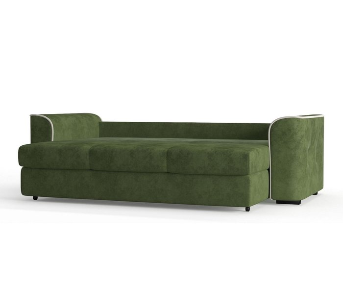 Диван-кровать Нордленд в обивке из велюра зеленого цвета - лучшие Прямые диваны в INMYROOM