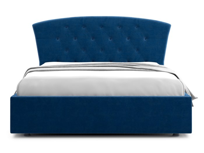 Кровать Premo 140х200 темно-синего цвета с подъемным механизмом - купить Кровати для спальни по цене 42100.0