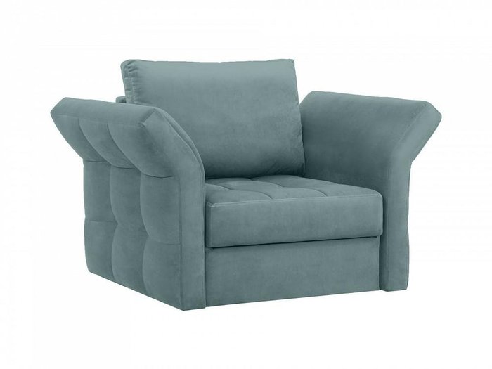 Кресло Wing серо-синего цвета - купить Интерьерные кресла по цене 40590.0