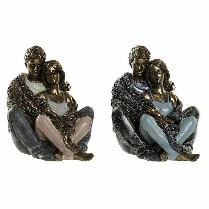 Декоративная фигура DKD Home Decor Медь современный Пара 12 x 10,5 x 12 cm (2 штук)