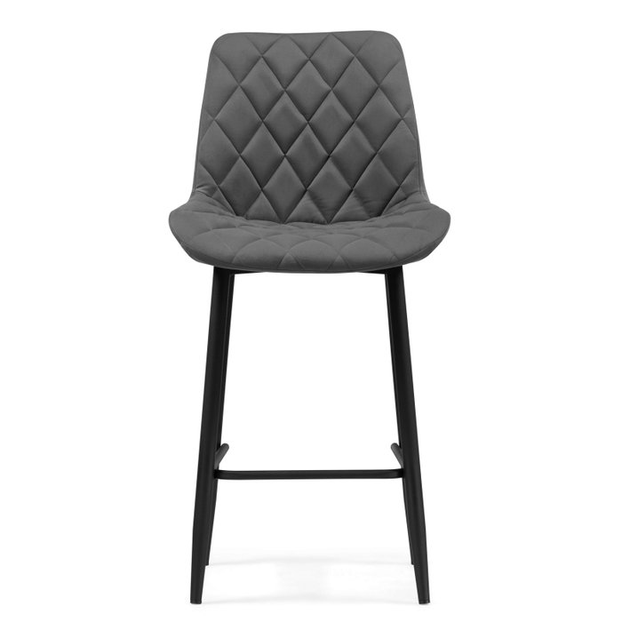 Стул полубарный Баодин темно-серого цвета - купить Барные стулья по цене 6550.0