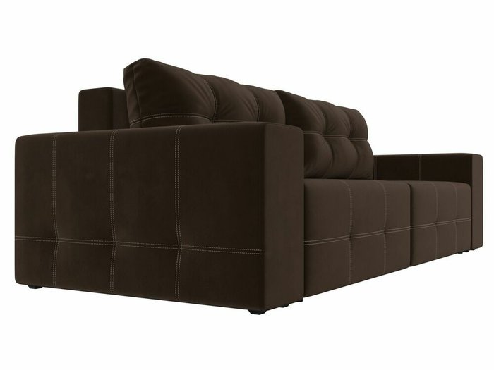 Прямой диван-кровать Перри коричневого цвета - лучшие Прямые диваны в INMYROOM