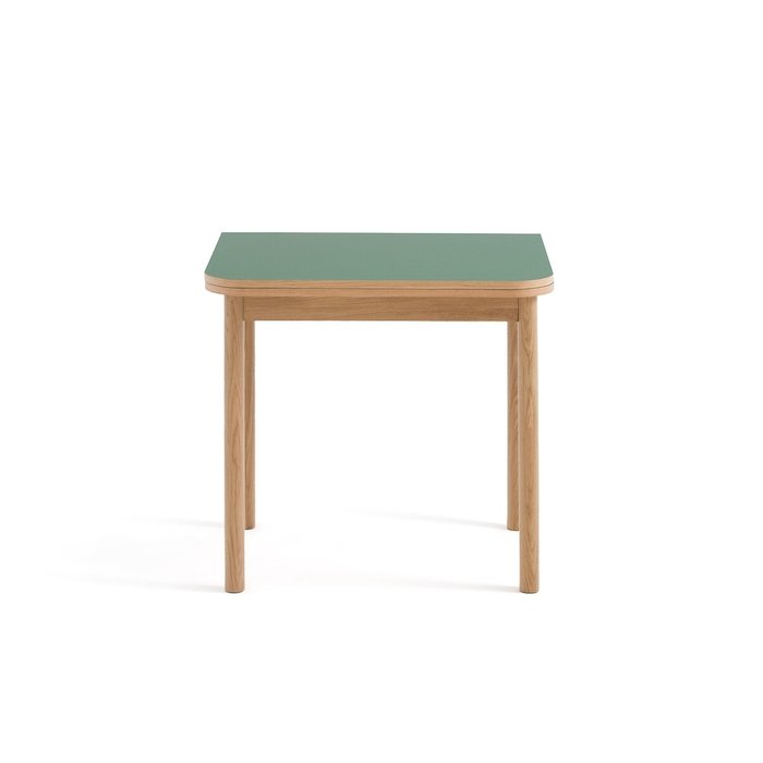 Раcкладной обеденный стол Quillan бежево-зелёного цвета - купить Обеденные столы по цене 110508.0