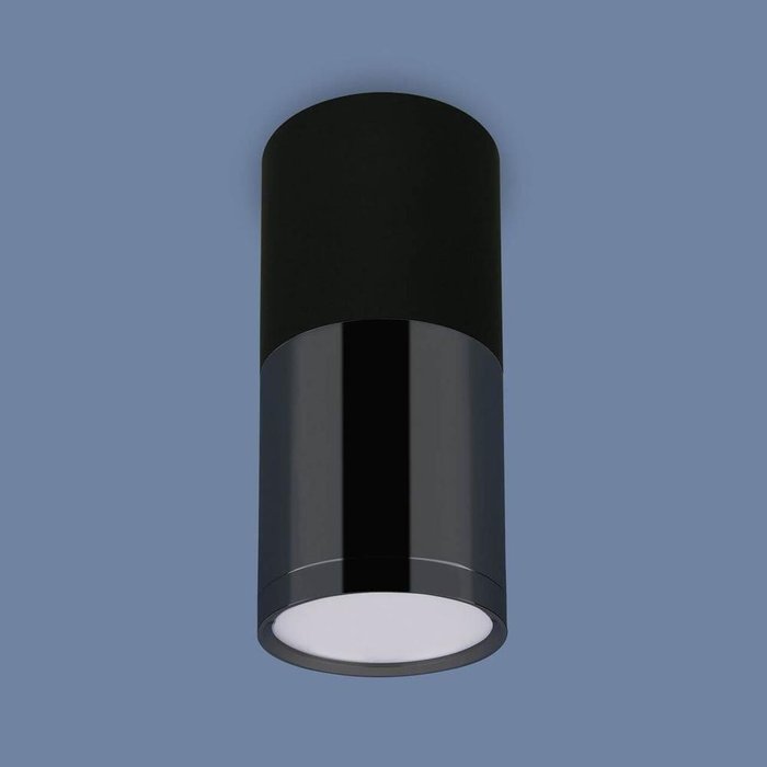 Потолочный светодиодный светильник черного матового цвета
