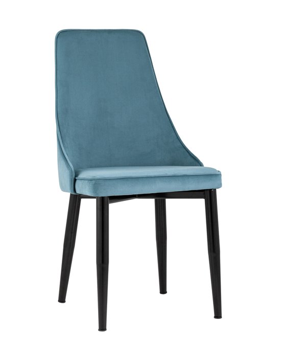 Стул Ларго велюр пыльно-голубого цвета - купить Обеденные стулья по цене 11980.0