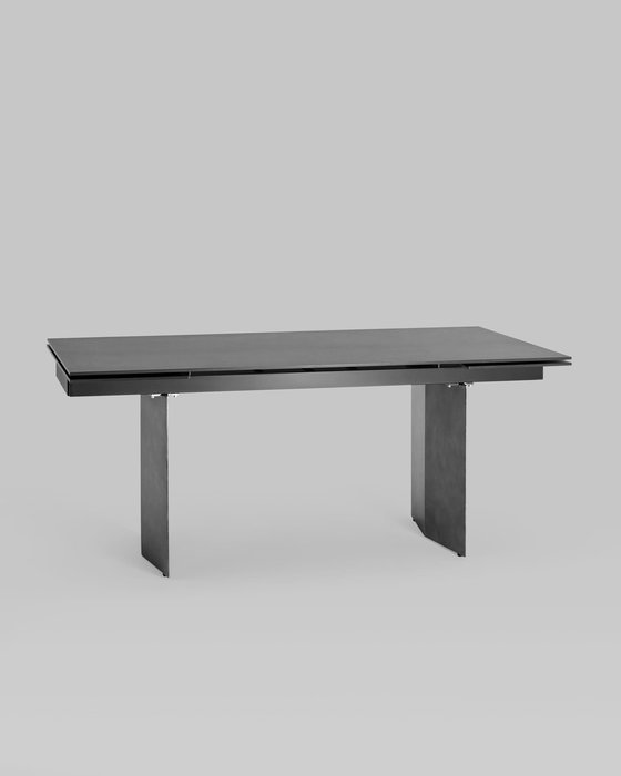 Обеденный раскладной стол Селин L темно-серого цвета - купить Обеденные столы по цене 95990.0