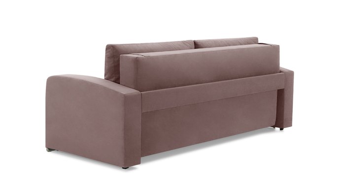 Прямой диван-кровать Окленд Лайт темно-розового цвета - лучшие Прямые диваны в INMYROOM