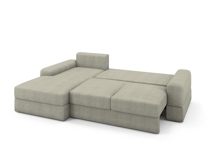 Угловой диван-кровать Elke левый бежевого цвета - купить Угловые диваны по цене 86100.0