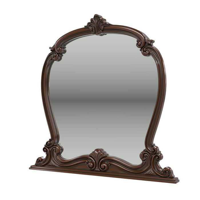 Зеркало настенное Грация коричневого цвета - купить Настенные зеркала по цене 12532.0