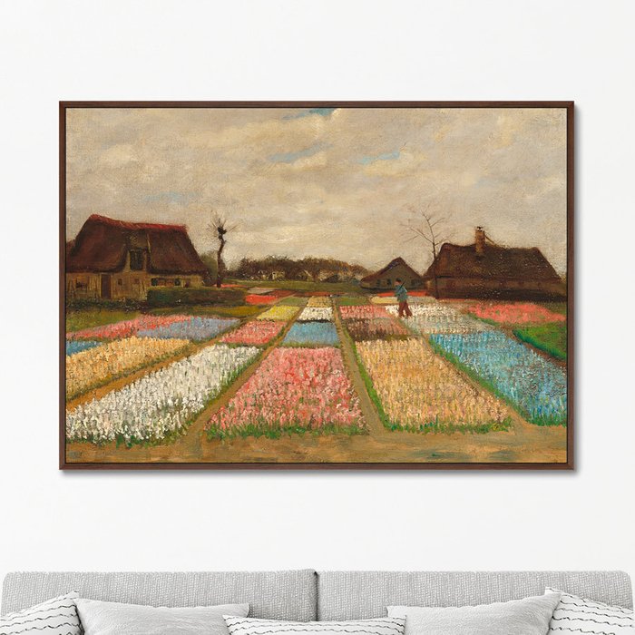 Репродукция картины Flower beds in Holland 1883 г.