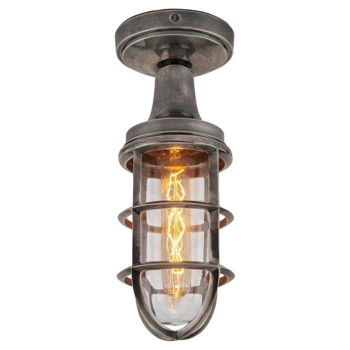 Потолочный уличный светильник серебристого цвета - купить Потолочные уличные светильники по цене 31360.0